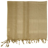 Beige shemagh scarf for cooling and signaling, ideal for outdoor boxing training and fitness activities.